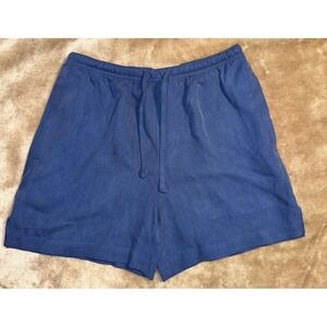 New Tommy Bahama Cayman Classic Shorts Size XS 2 Blue Elastic Waist 100% silk